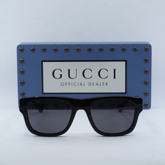 Final Price! Gucci GG1427S 001 Black/Grey Sunglasses - Picture 2 of 10